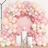Ouddy Life 157 Pcs Pink Balloons Arch Garland Kit, Light Pastle Pink