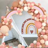 Boho Balloon Garland Blush Nude Dusty Pink Brown White Sand Long