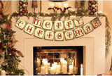 Christmas Decorations Vintage Merry Christmas Banner Retro Nostalgic
