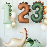 Dinosaur Number 3 Balloon PartyDeco 36 Inch Three Rex Balloons 3