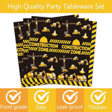 132 Pcs Construction 4th Birthday Party Supplies Dump Truck Theme