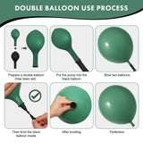 Sage Green Balloons Double Stuffed Garland Different Sizes 18 12 5