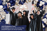 130pcs Navy Blue and Silver Balloon Garland Arch Kit with 3pcs Silver