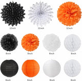 Black-White Orange Happy-Halloween Party-Decorations - 21pcs Birthday
