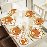 96 Pcs Bear Baby Shower Party Plates Decorations We Can Bearly Wait