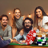 Giant Casino Decorations 15.7 Inch Large Paper Poker Chips Favor #2