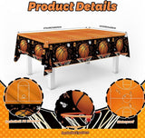 194pcs Basketball Party Plates and Napkins Set Birthday Party
