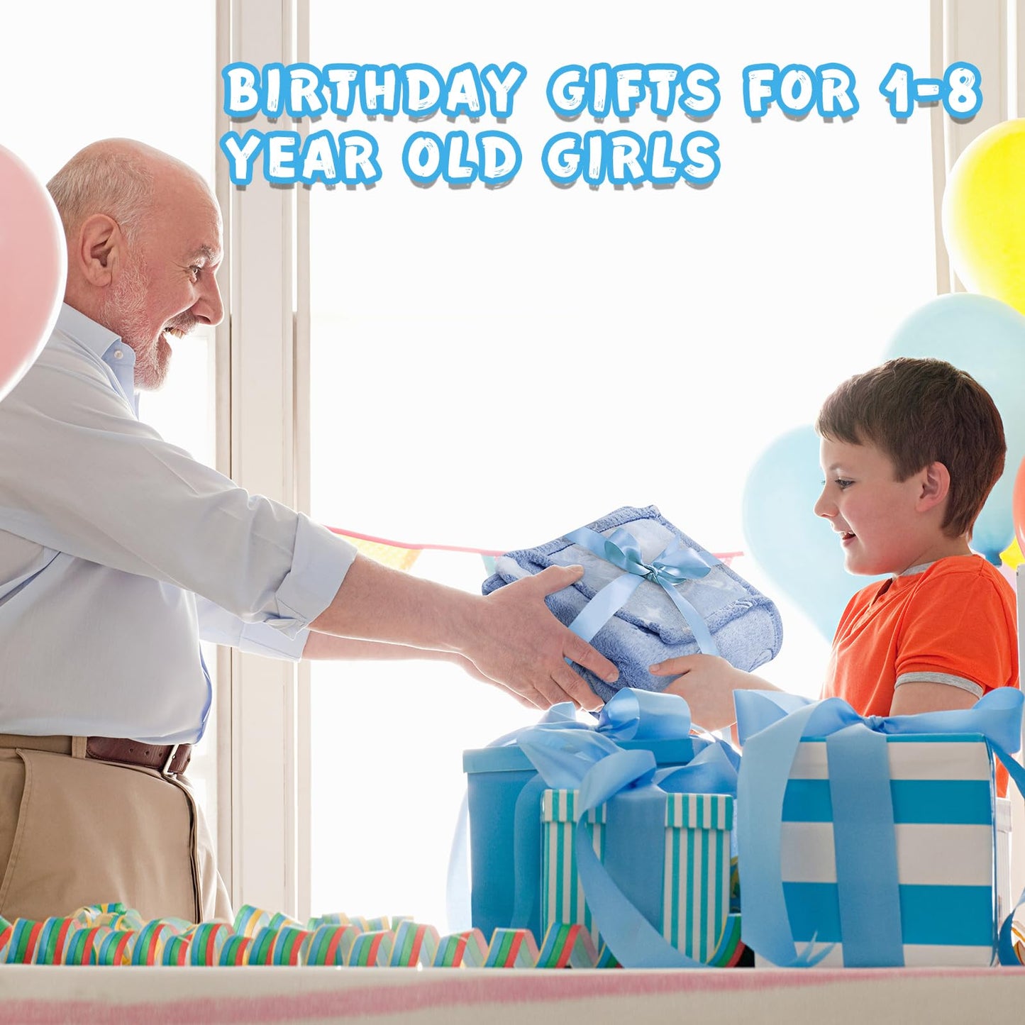 inhand Blue Glow in The Dark Blanket Space Toys Birthday Gifts for