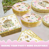 192 Pcs Fairy Party Tableware Set (Serves 48 Guests), Plates, Napkins