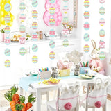 Wall Hanging Decorations Easter Egg Garland - 8pcs Rainbow Easter