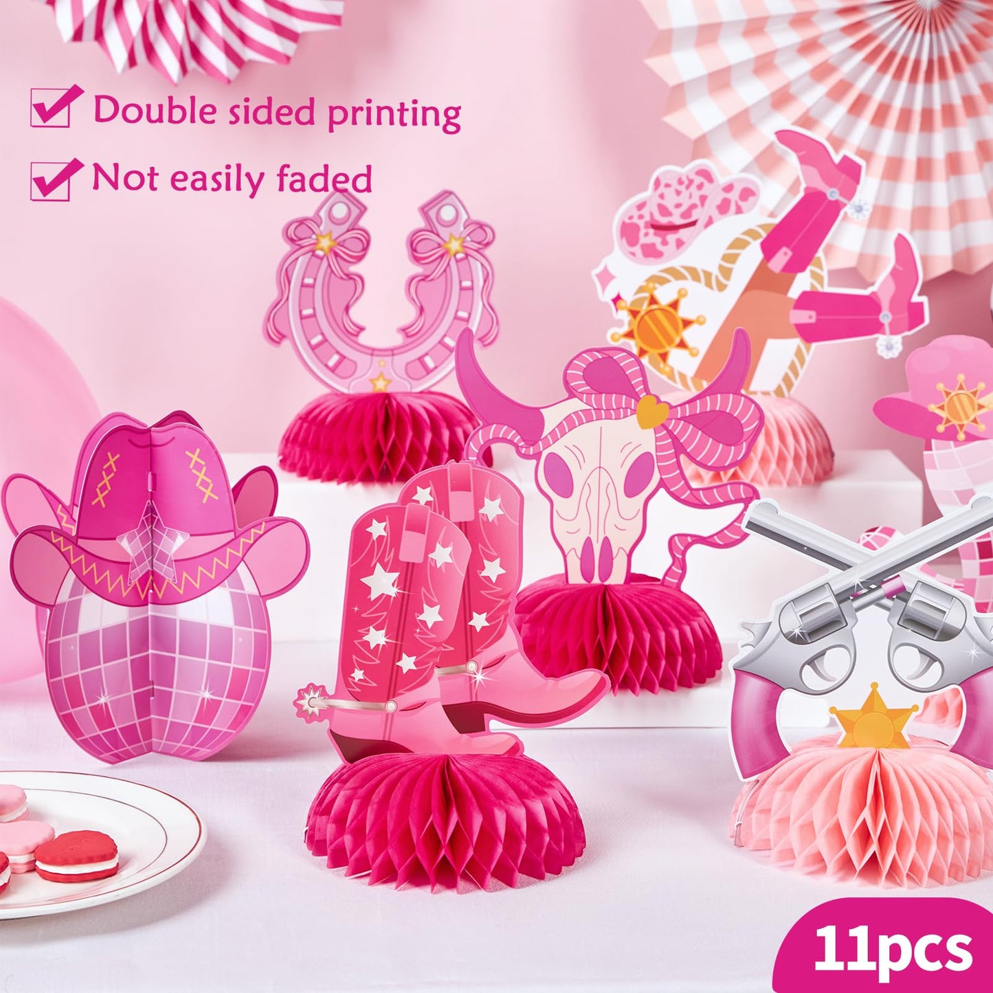 11pcs Cowgirl Party Decorations,Cowgirl Bachelorette Party Decorations
