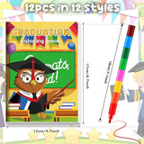 12 Kindergarten Graduation Mini Coloring Books Kids with 12 Stacking