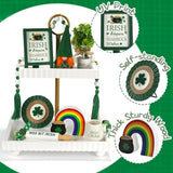 St Patrick's Day Decoration 8 PCS Tiered Tray Decor Set Cute