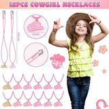 110Pcs Cowgirl Party Favors Hot Pink Princess Birthday Supplies for