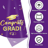 Slergut Purple and Gold Graduation Decorations 2026, 3 Pack Purple