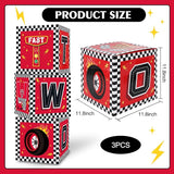 Race Car 2nd Birthday Party Supplies Red Yellow Black Balloon Box