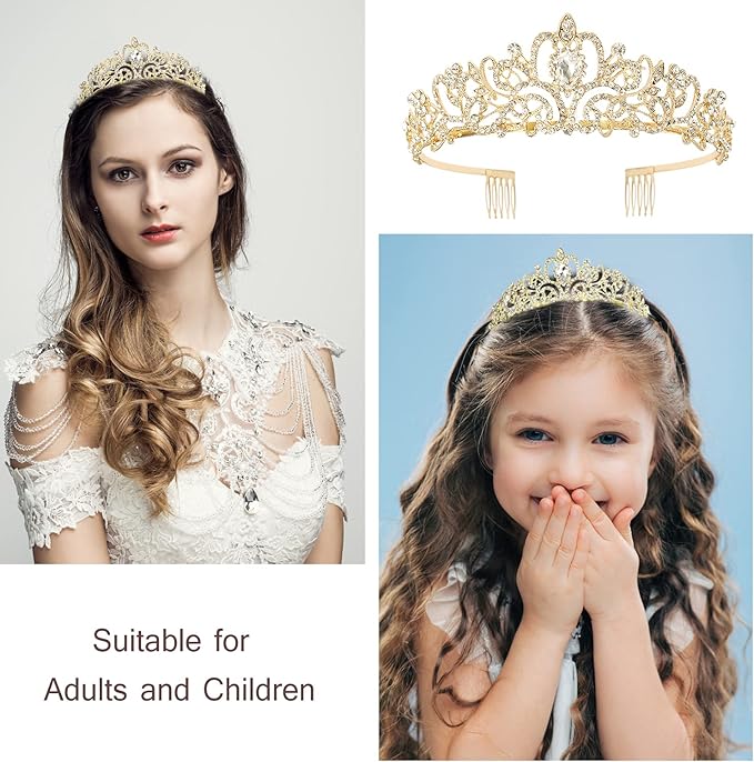 Velscrun Birthday Queen Tiaras Crown for Women, Girls Princess Crowns