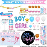 Free Throws or Pink Bows Gender Reveal Decorations 169 PCs Boy or