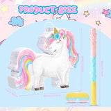 Small Unicorn Piñata with Stick Blindfold Piñata Unicorn for Girls