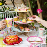 Talking Tables 50pcs Floral Tea Party Decorations - Disposable Paper