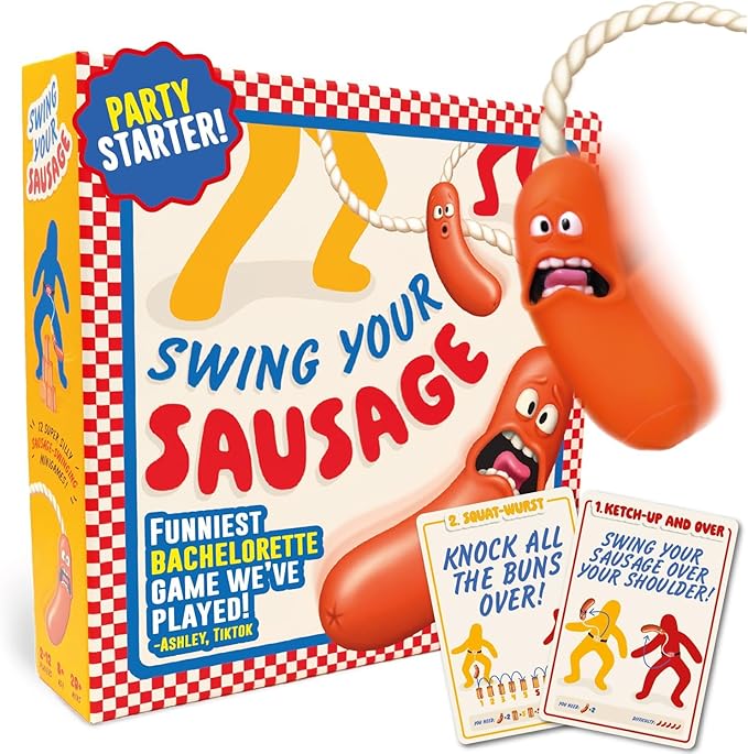 Lucky Egg Swing Your Sausage - Hilarious Family Party Game - Indoor