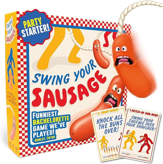Lucky Egg Swing Your Sausage - Hilarious Family Party Game - Indoor