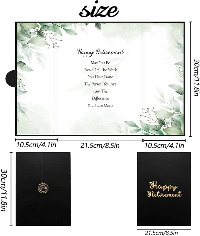 Retirement Decorations Watercolor Leaf Retirement Signature Book