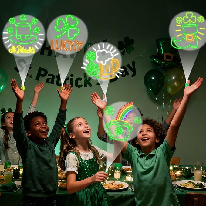 36Pcs St Patrick's Day LED Finger Lights Shamrock Gold Coin Party