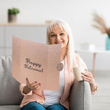 Retirement Rose Gold Guest Book Alternative Decorations for Women