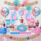 Baby Gender Reveal Party Favors Supplies Ideas Team Boy or Girl Pins