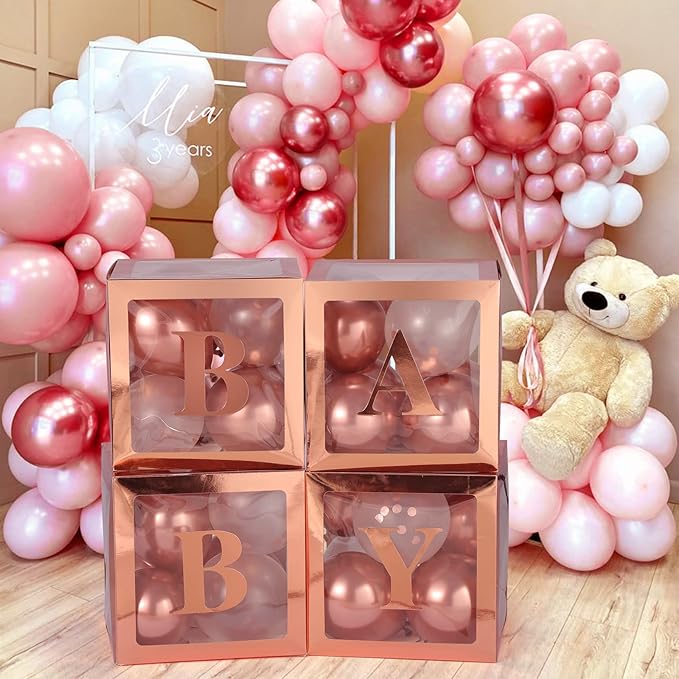 Valentine's Day Balloon Box with Letters Gift Box for Romantic