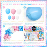 172 PCs Whats The Scoop Gender Reveal Decorations Hombae Boy or Girl