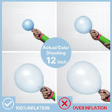 PartyWoo Pearl Light Blue Balloons 100 pcs 5 Inch Baby Pastel Blue