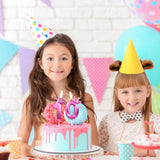 Metallic Purple Number Birthday Candle, Kpop Theme Cake Topper for 14