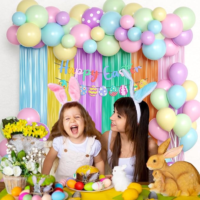Easter Decorations Pastel Easter Balloons Garland Arch Kit with