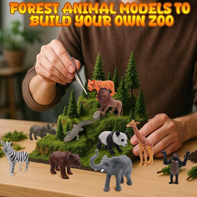26 PCS Jungle Animal Birthday Party Decorations with Safari Animal