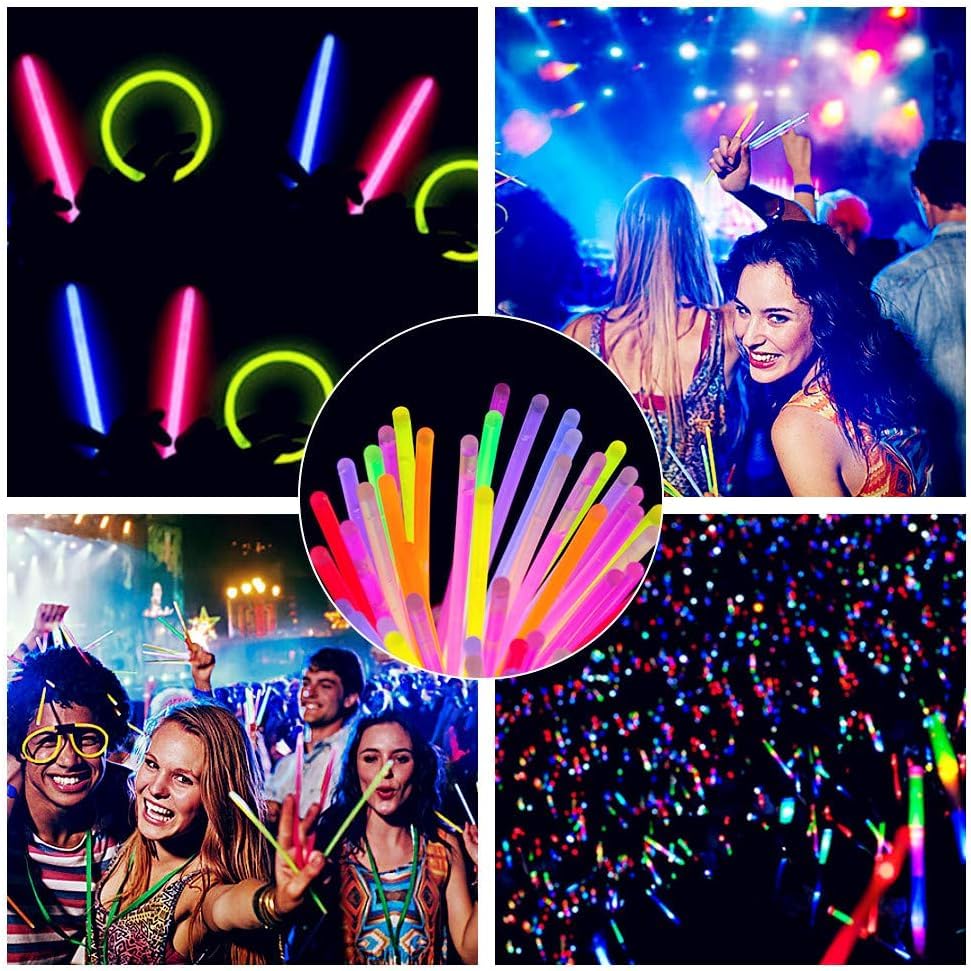 Glow Fever Glow Sticks Bulk 200ct Premium Glow In The Dark Light Up