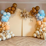 Brown and Gold Balloons, 60Pcs 12 Inch Brown Tan Nude Sand White Gold