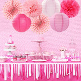 Rose Hot Pink Valentines Day Party Decorations Streamers 14pc Girl