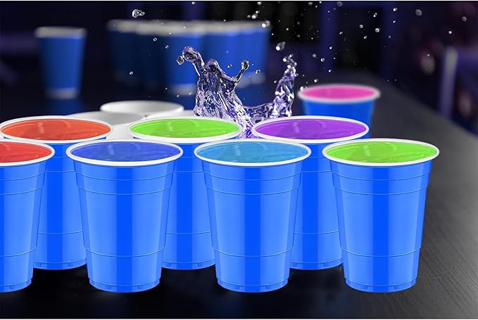 120 Pcs Blue Plastic Cups Gender Reveal plastic Disposable cups 12 oz