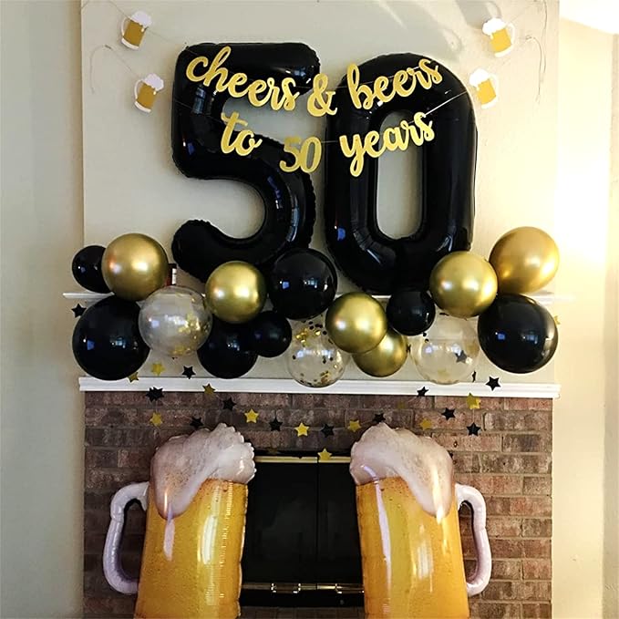 Black Foil Balloon Number 2, 40'' Giant Self Inflating Number