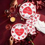 Valentine's Day Plates and Napkins Red Pink XOXO Party Decorations