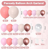 Rose Gold Balloon Arch 120 Pcs Blush Pink Balloon Garland Dusty Pink