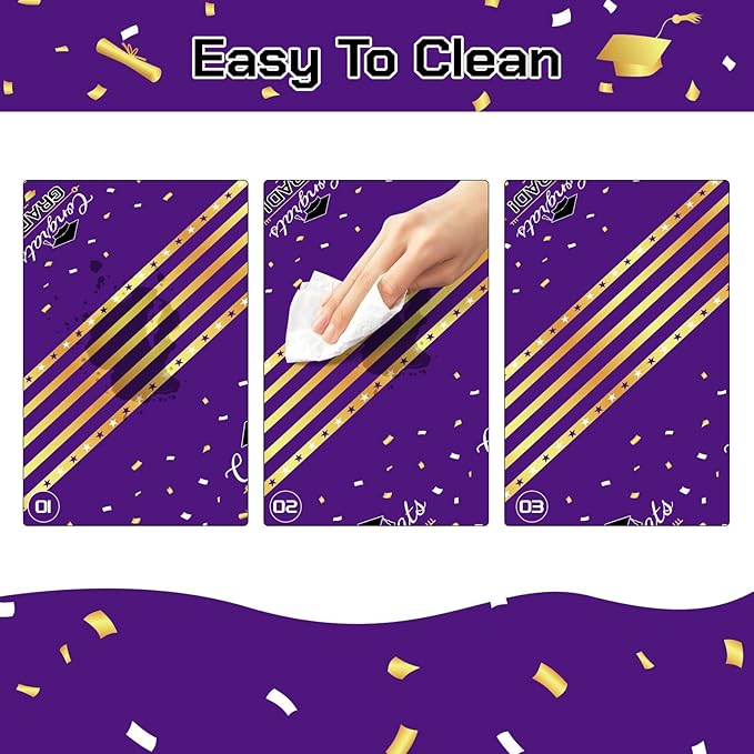 Childom 3 Pack Graduation Tablecloth,Graduation Decorations Class of