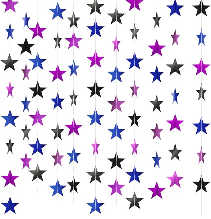 Patelai Glitter Star Garland Banner 2026 Graduation Decor 130 Feet #20
