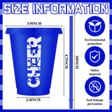 Domensi 20 Pcs Cheer Cup Gift Bulk for Team 16 oz Plastic Ballet Dance