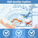 Airplane 1st Birthday Party Decorations 96PCS Time Flis Disposable
