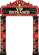 3 Pcs Movie Night Porch Sign Banner Movie Theme Party