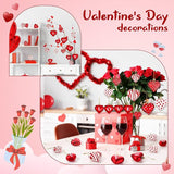 36 Pcs 2 Size 1.8/2.4 inch Valentines Day Heart Ornaments 8