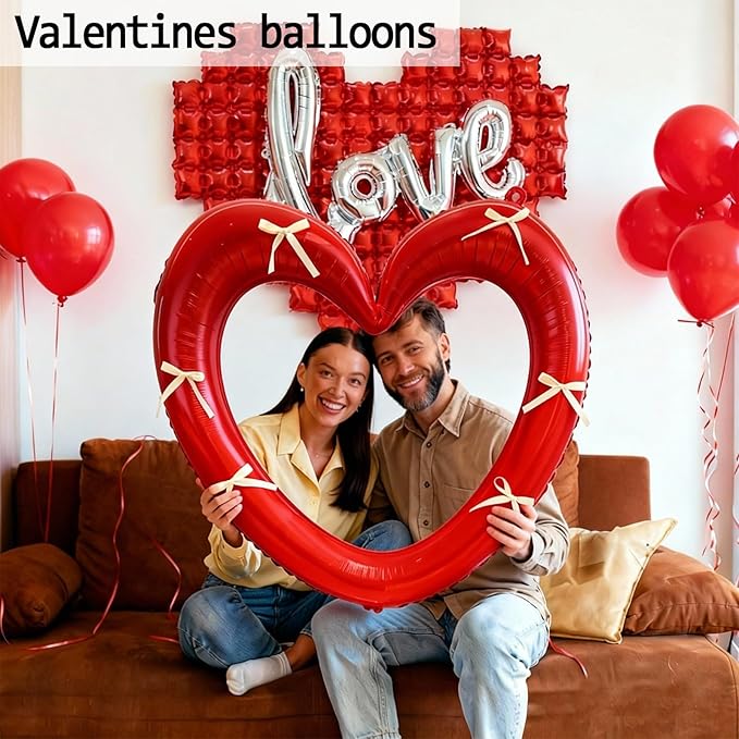 648PCS Valentines Party Decorations Kit with Rose Petals Red and